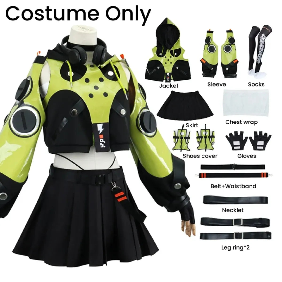 Anby Demara Cosplay Costume – Zenless Zone Zero Outfit with Props