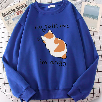 Kawaii "Im Angy" Cat Hoodie