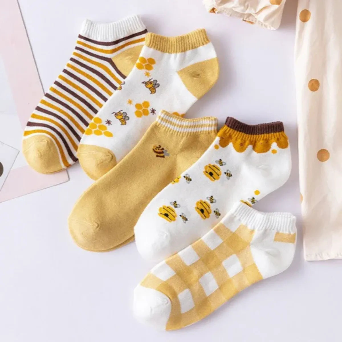 Ankle Boat Socks for Women - Breathable Spring Autumn Casual Socks