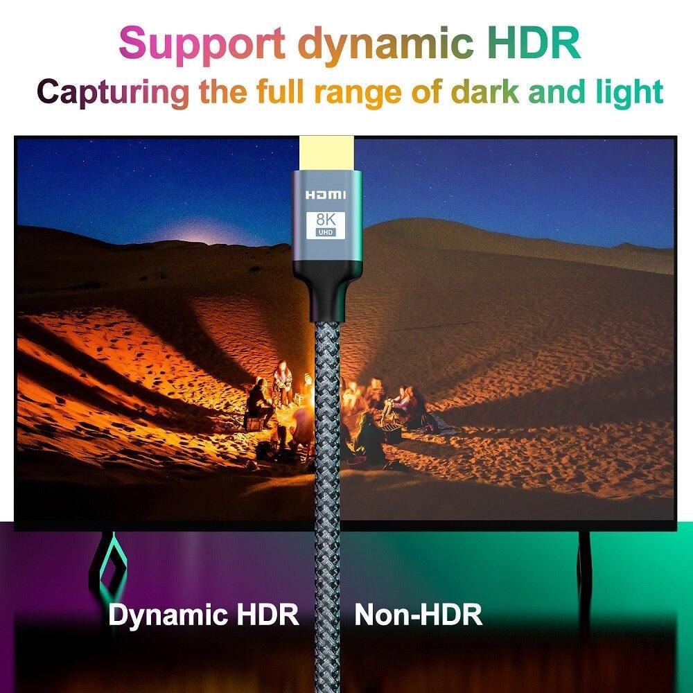 4K HDMI Cable HDMI 2.0 Ultra HD Audio Wire HDMI Splitter Digital Cord High Speed 18Gbps HDMI 2.0 Cable 4K HDR 2160P For TV  Projector Laptops Gaming