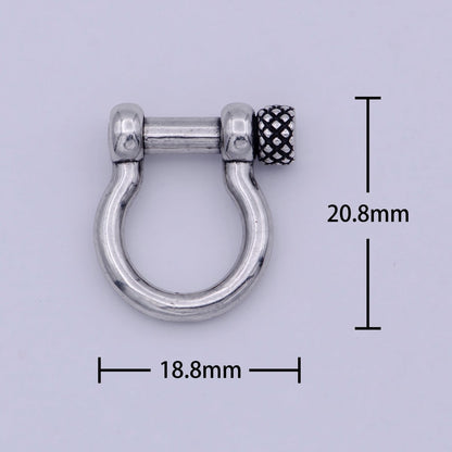 Antique Silver Shackle Joint Connect | Horse shoes hooks | U Hook K-013