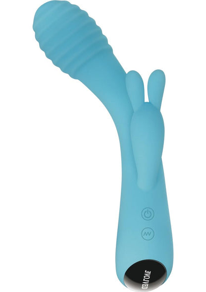 Evolved Aqua Bunny Rechargeable Silicone Rabbit Vibrator