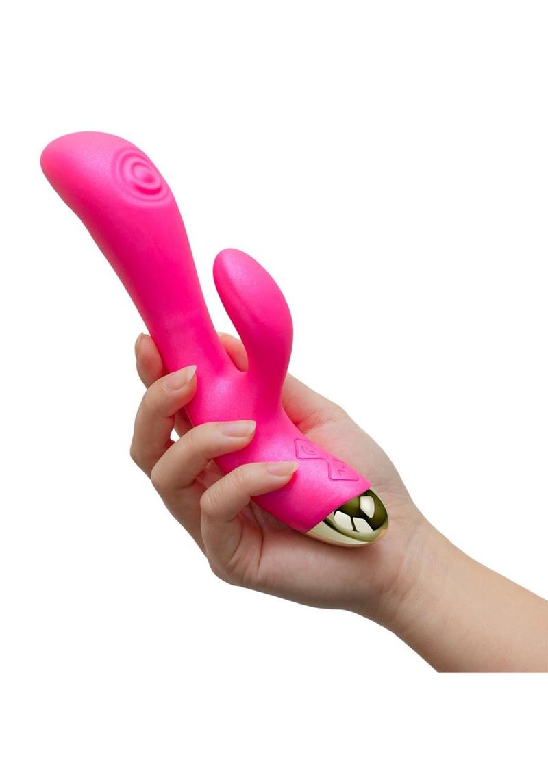 Aria Pleasin AF Rechargeable Silicone Rabbit Vibrator