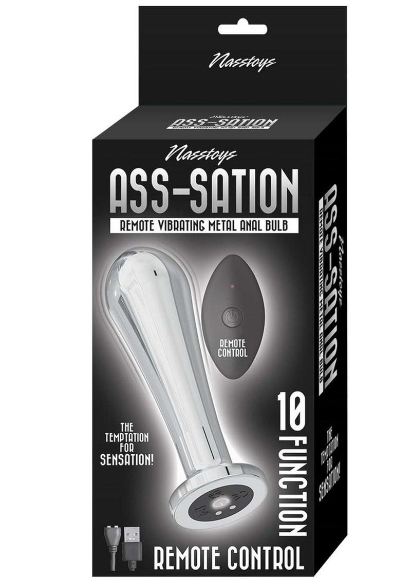Nasstoys Ass Sation Remote Vibrating Metal Anal Bulb