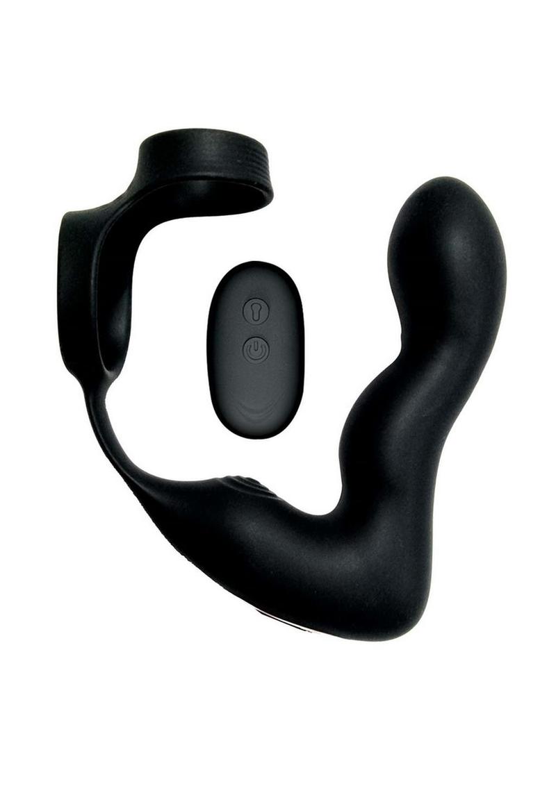 Atomic Inflatable P-Spot Rechargeable Silicone Remote Control Vibrator