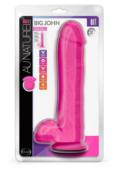 Au Naturel Bold Big John Sensa Feel Dual-Density Dildo