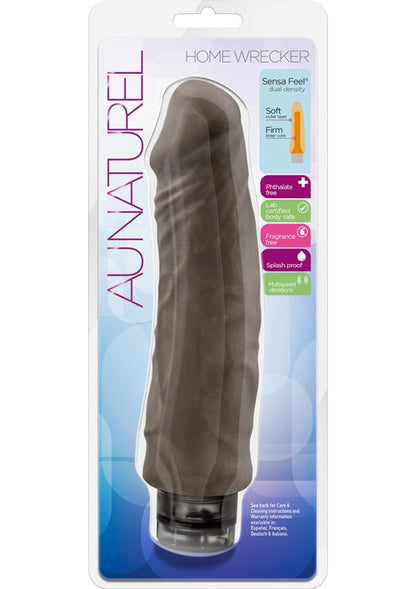 Au Naturel Home Wrecker Vibrating Dildo 9.5 Inches