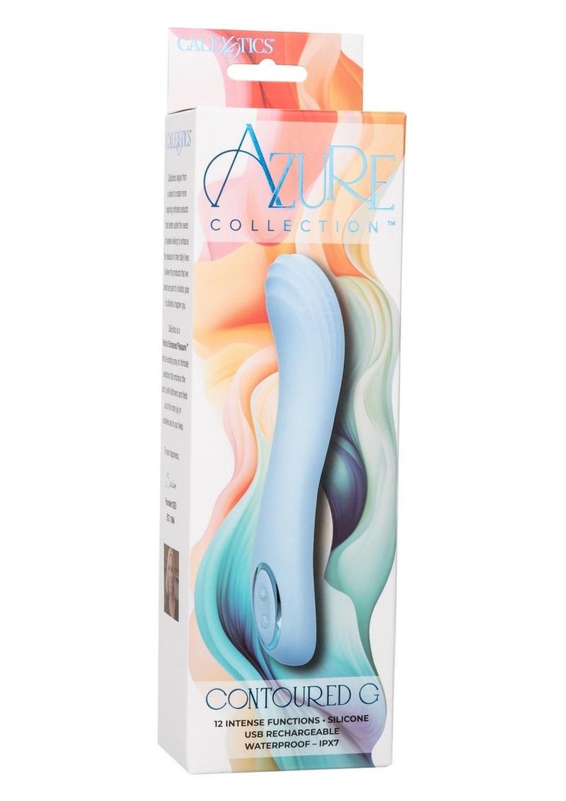 Azure Collection Contoured G  Silicone Vibrator