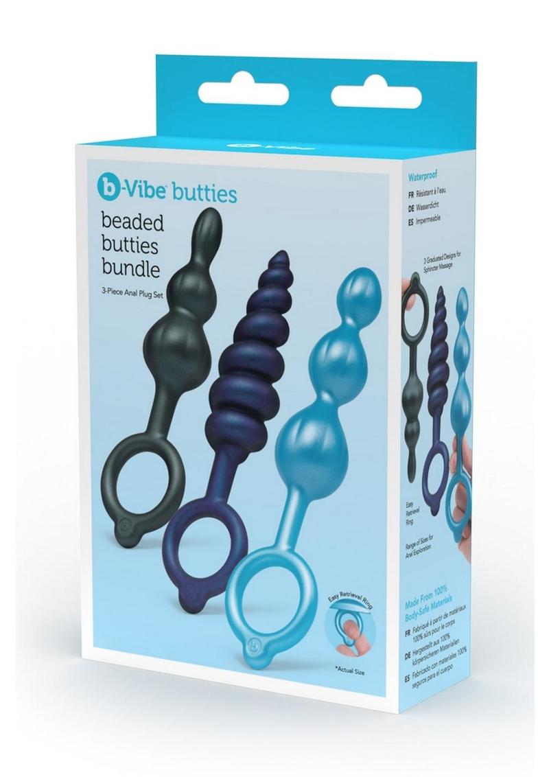 B-Vibe Butties Beaded Butt Plug Bundle