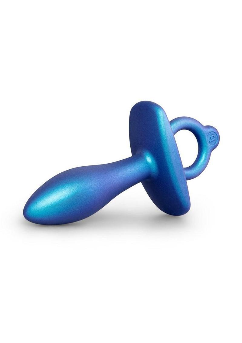 b Vibe Butties Slide Silicone Butt Plug Navy Blue