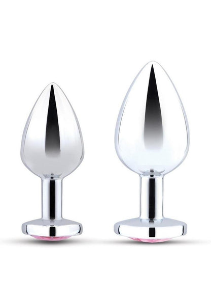 B-Vibe Jewel Heart Metal Butt Plug Training Set