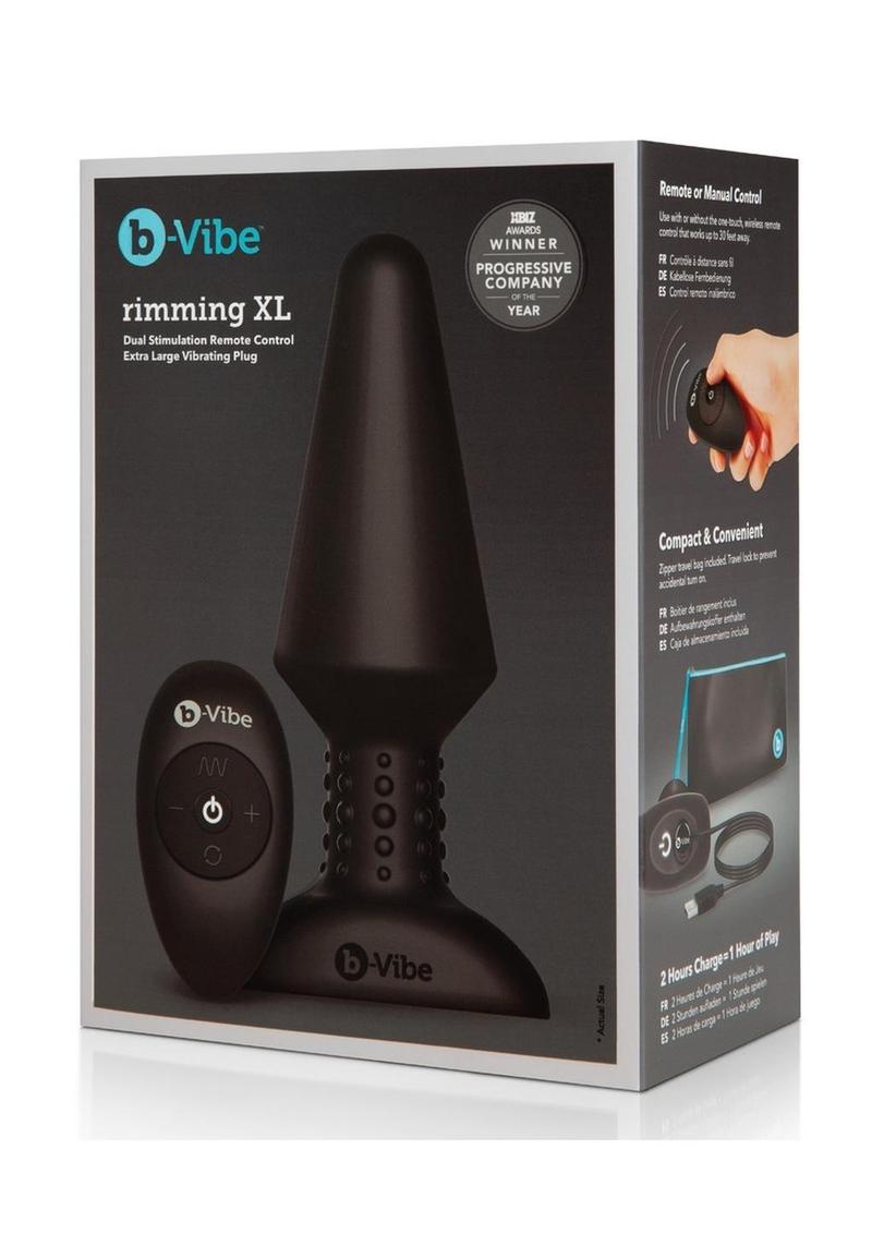 b Vibe Rimming Silicone Anal Plug With Remote Control
