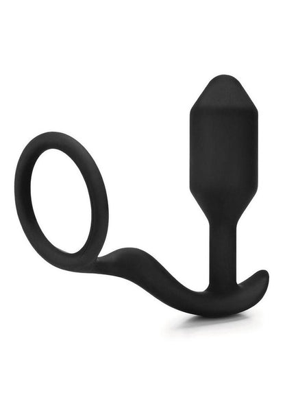 B-Vibe Snug And Tug Weighted Silicone Plug And Penis Ring