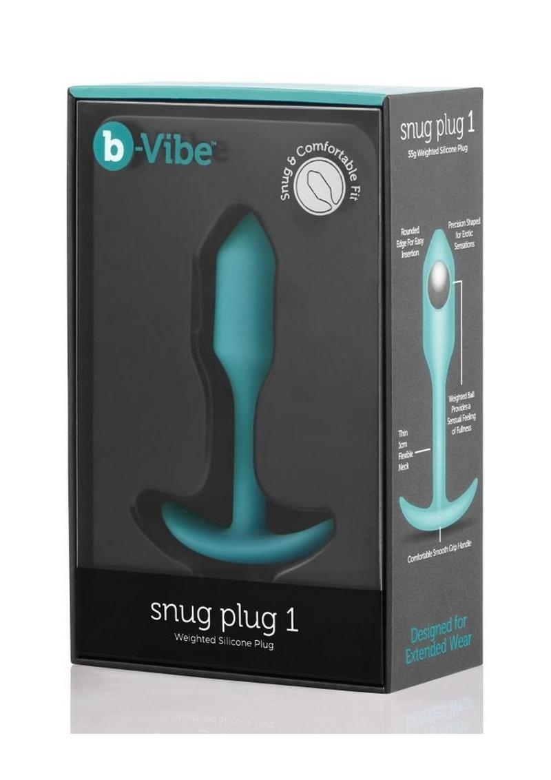 b Vibe Snug Plug 1 Weighted Silicone Anal Plug