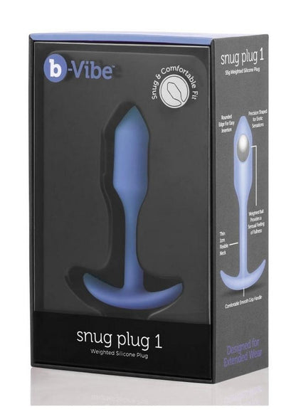 b Vibe Snug Plug 1 Weighted Silicone Anal Plug