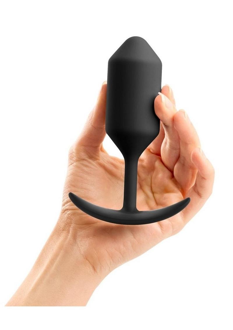 b Vibe Snug Plug 3 Weighted Silicone Anal Plug