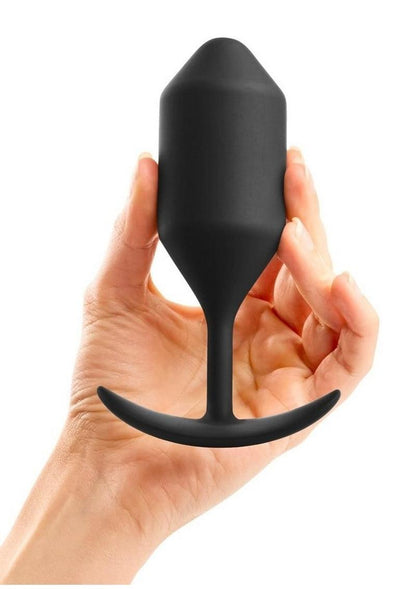 b Vibe Snug Plug 4 Weighted Silicone Anal Plug
