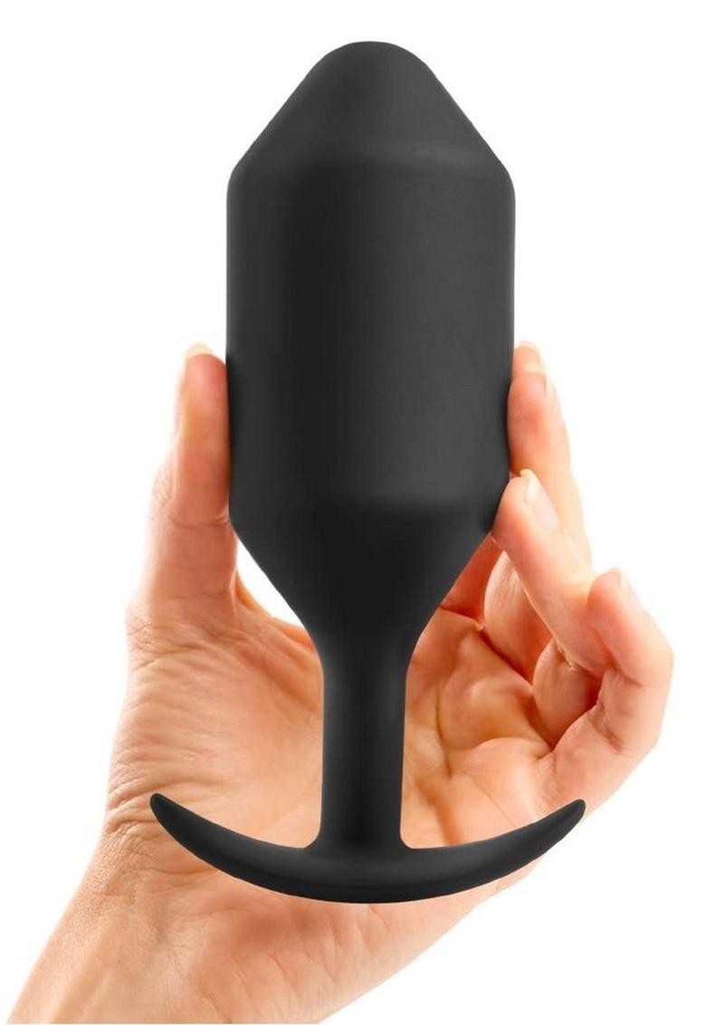 b Vibe Snug Plug 6 Weighted Silicone Anal Plug