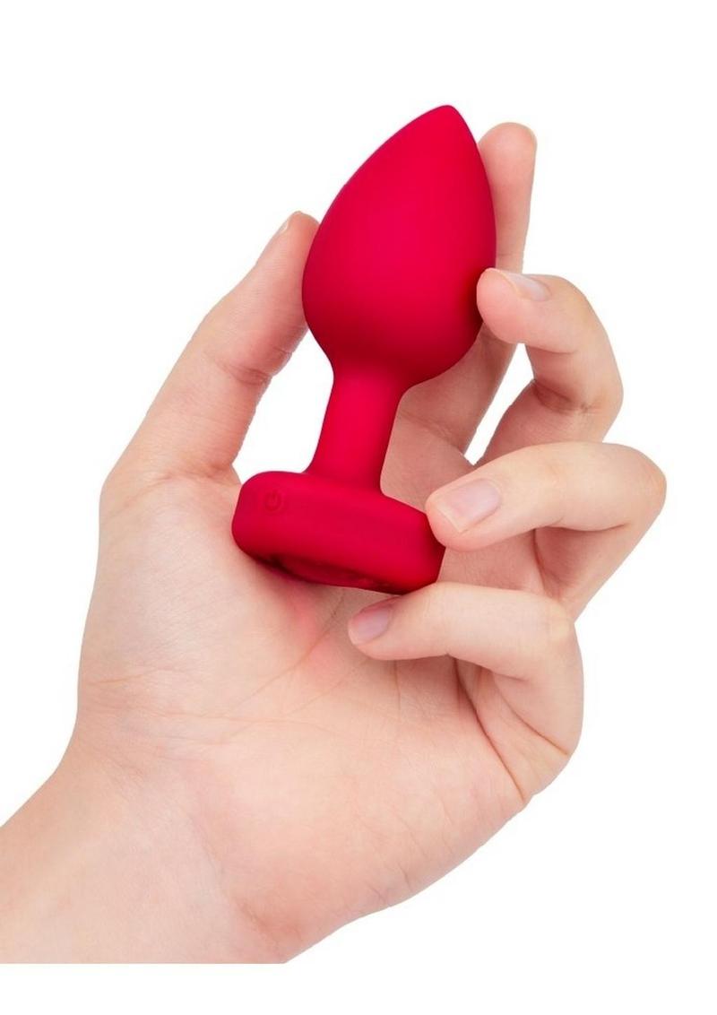 b-Vibe Vibrating Heart Shaped Jewel Anal Plug