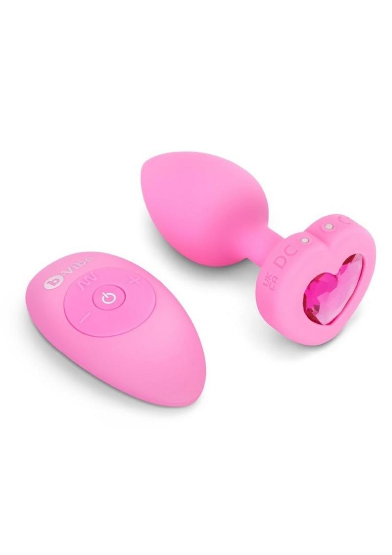 B-Vibe Vibrating Remote Control Heart Plug