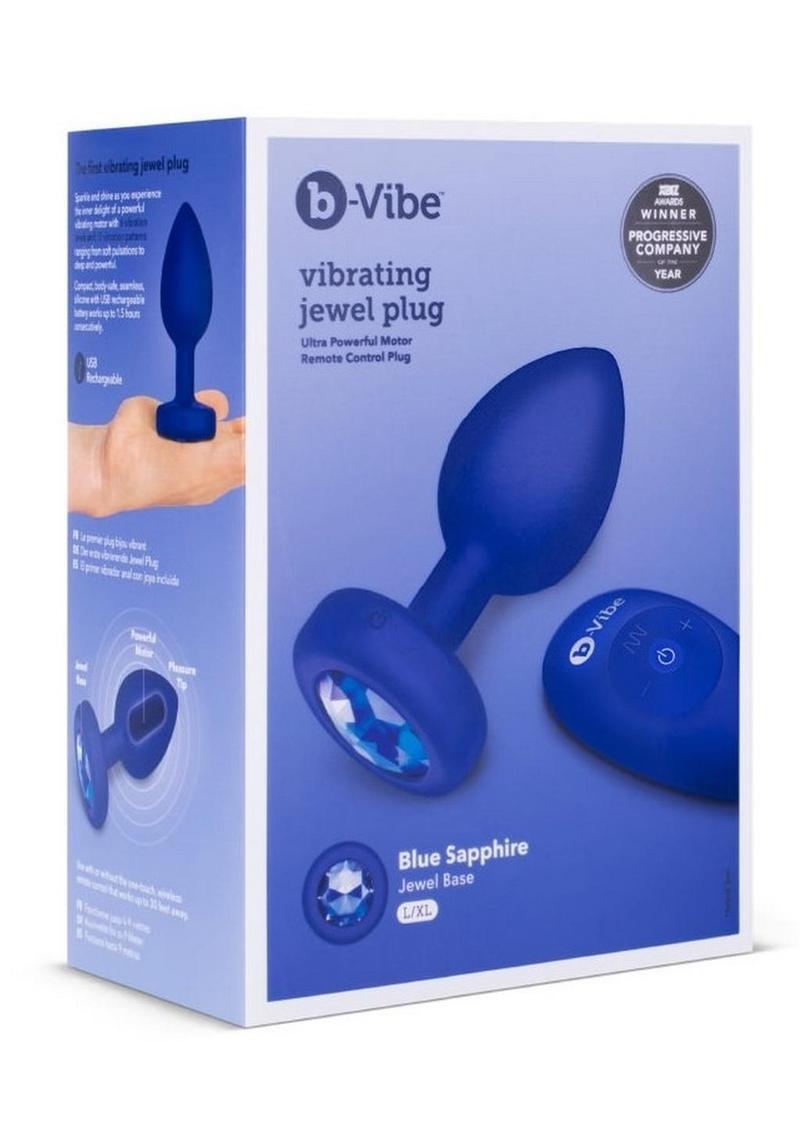 B-Vibe Vibrating Jewel Remote Control Plug