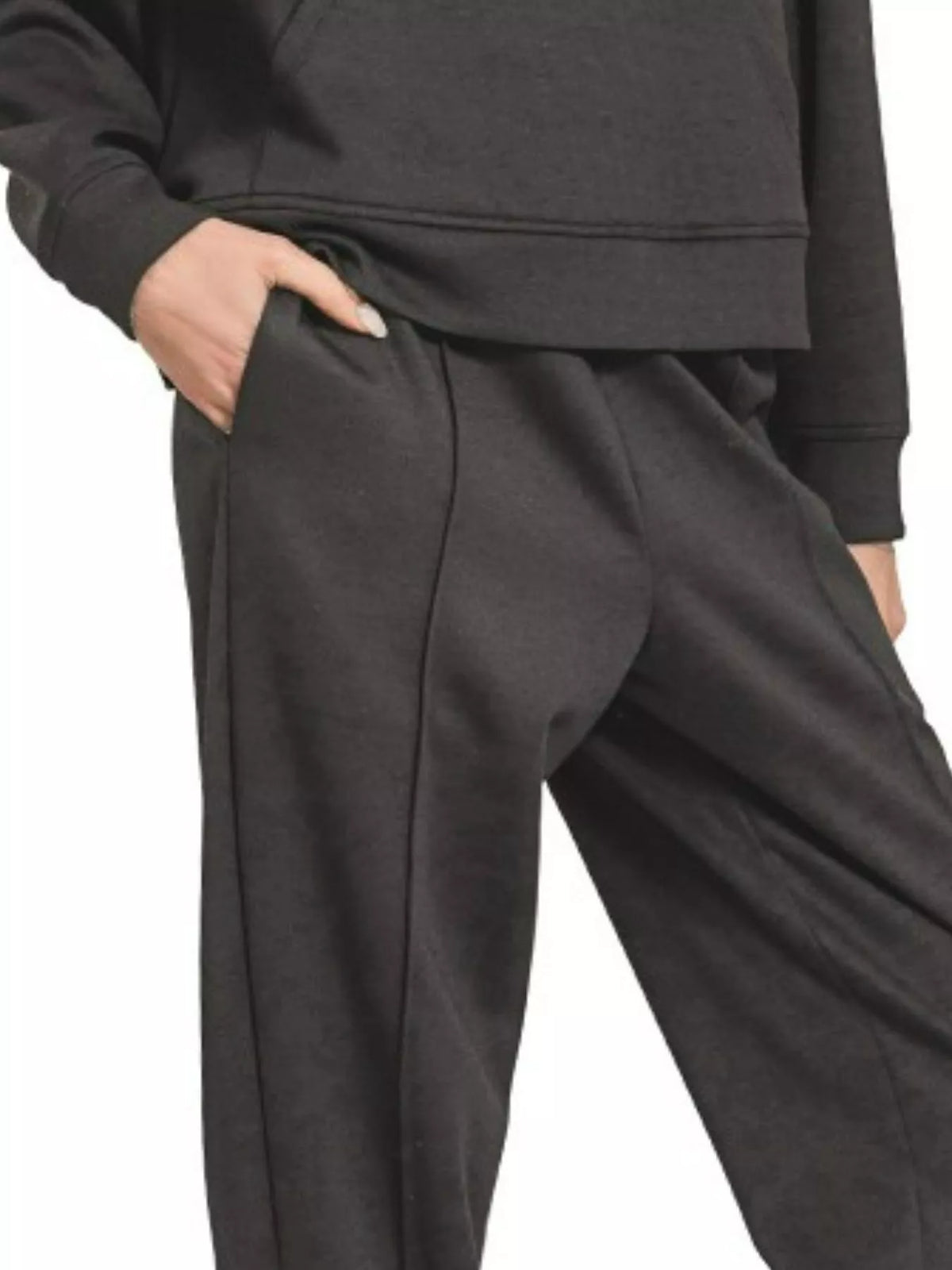 Zenana Scuba Half Zip Sweatshirt and Joggers Set