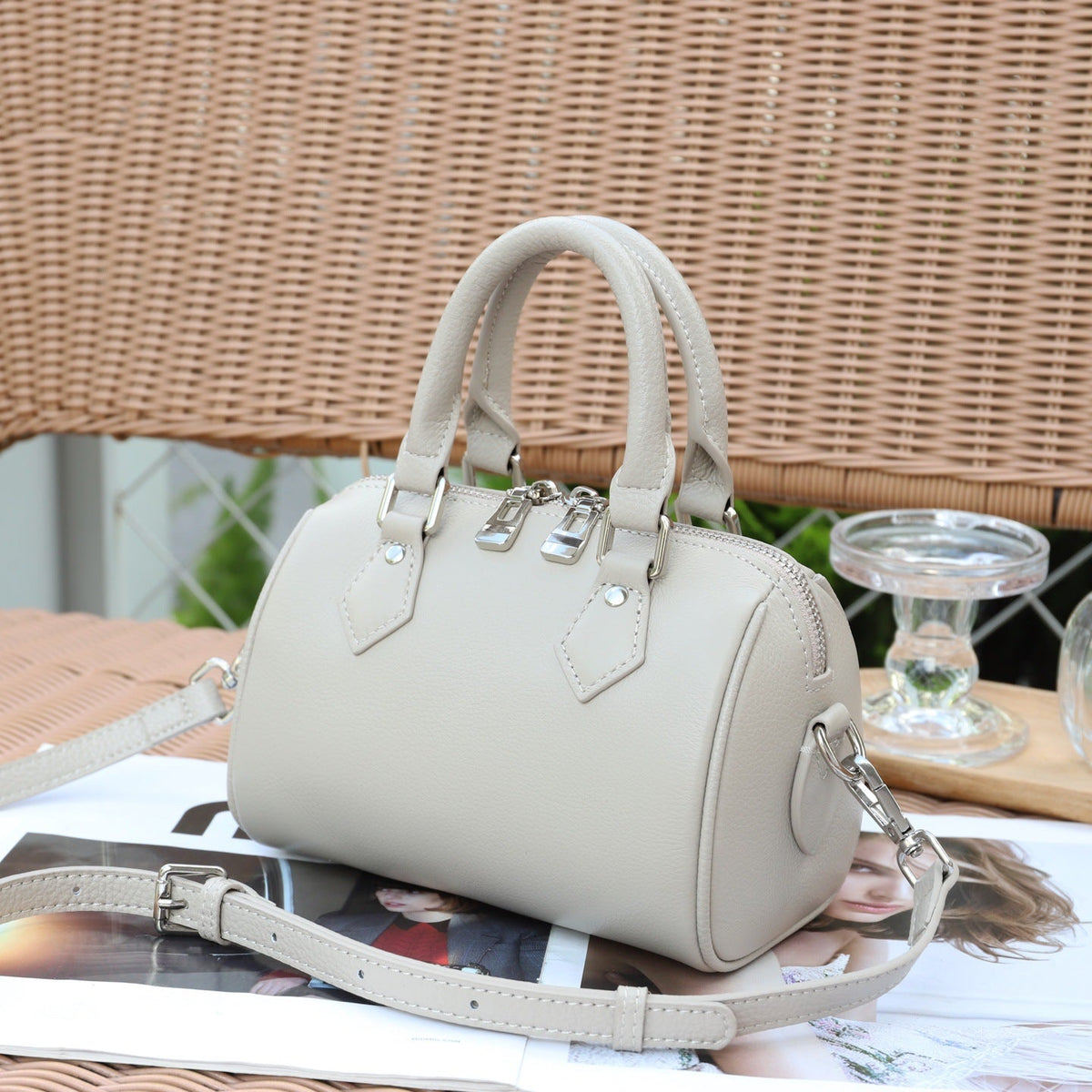 Top-grain Leather Women&