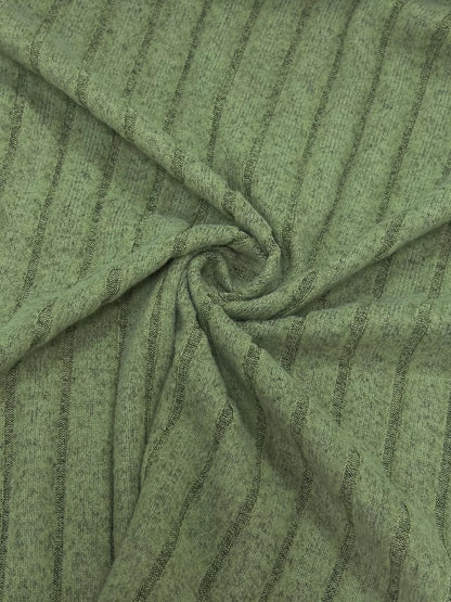 Ribbed Knit A-Line Midi Dress