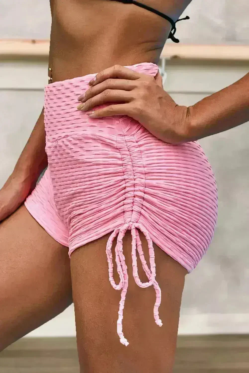 Pink Butt Lifting High Waist Women&