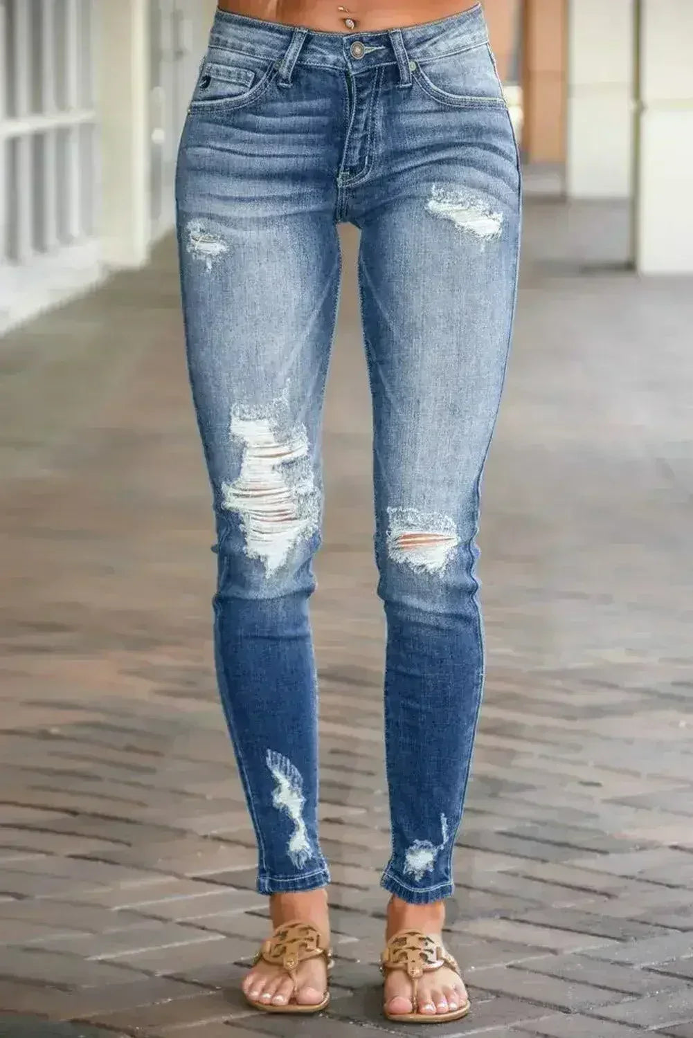 Fashion Destroyed Skinny Fit Women&