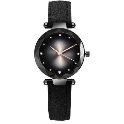 Fashionable Leather Belt Casual Colorful Womens Quartz Watch