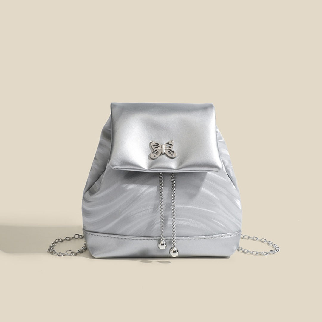 Mini chain backpack, bag women&