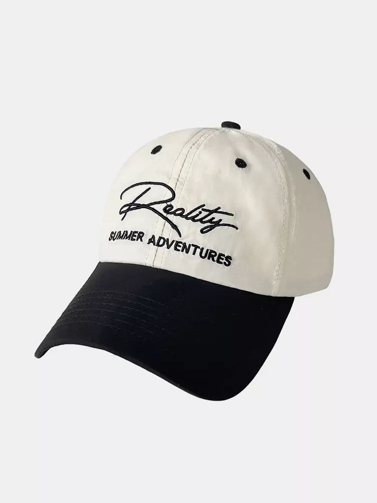 Letter Embroidered Adjustable Baseball Cap