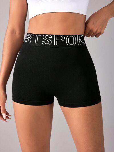 High Waist Active Shorts for Women with Stretchy Fit