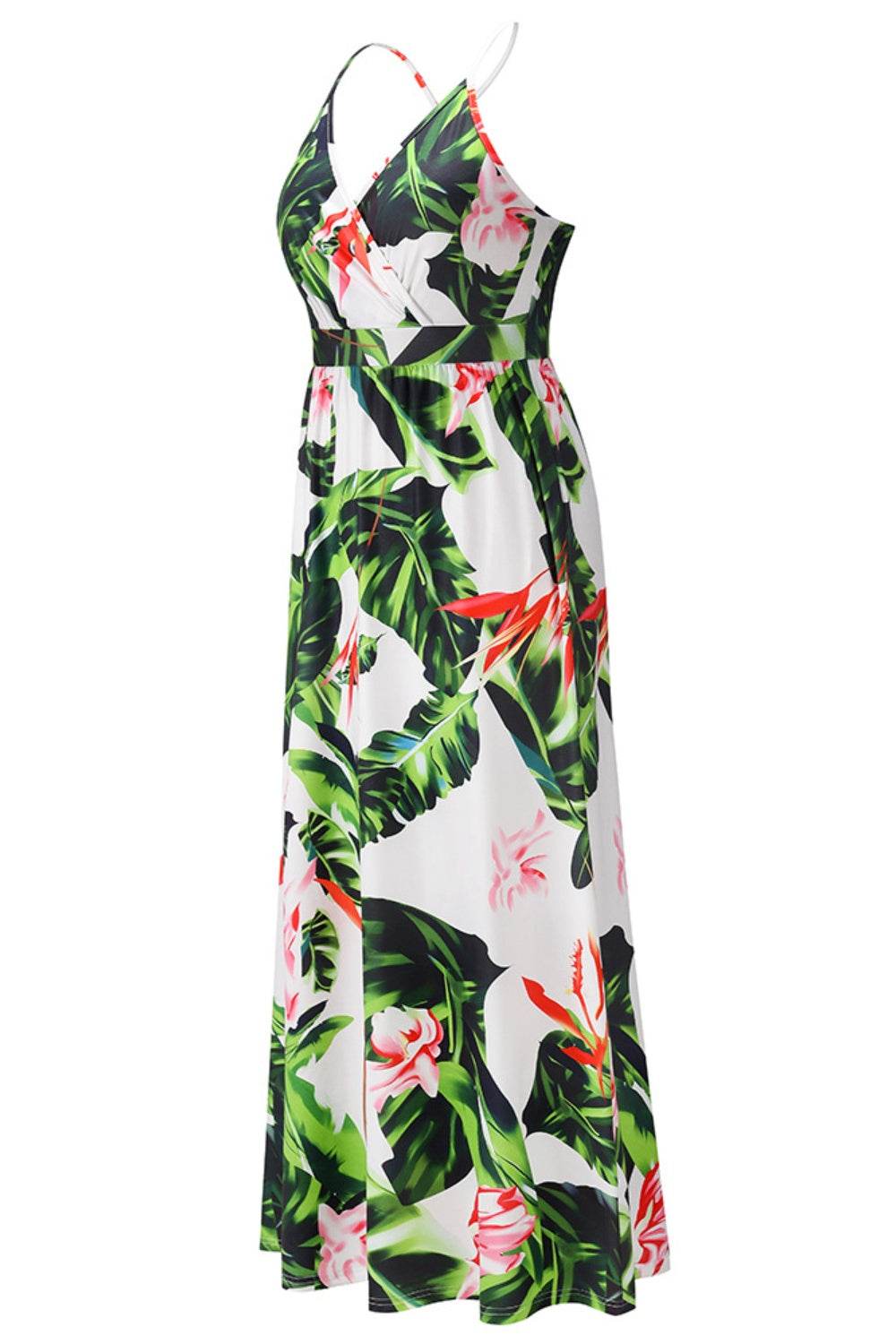 Crisscross Printed Surplice Cami Dress For Women