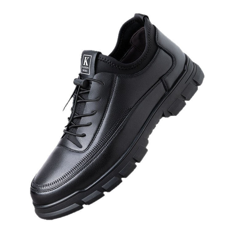 Business Formal Leather Shoes Black Casual Soft Upper