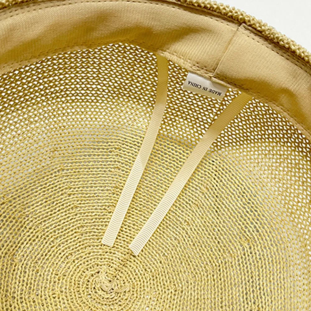 Straw Woven Buckle Hat