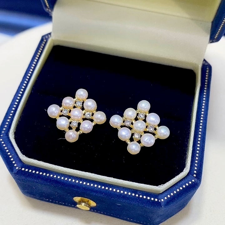 Light Luxury Natural Freshwater Pearl Ear Studs