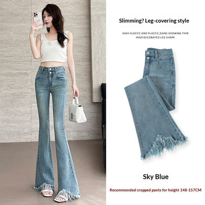 Retro Fleece Lined High Waisted Flare Pants