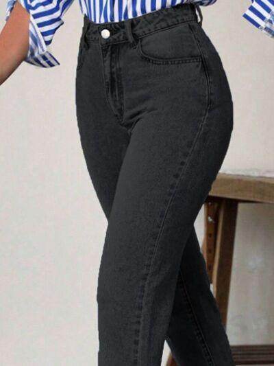 High Waist Jeans with Pockets for Women Stylish Fit