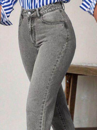 High Waist Jeans with Pockets for Women Stylish Fit