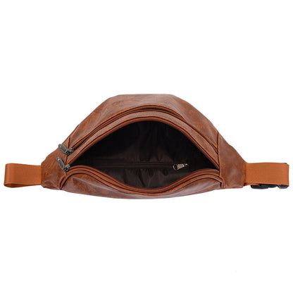 Retro PU Leather Casual Men&