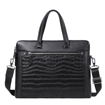 Double Zipper Compartment Briefcase For Men