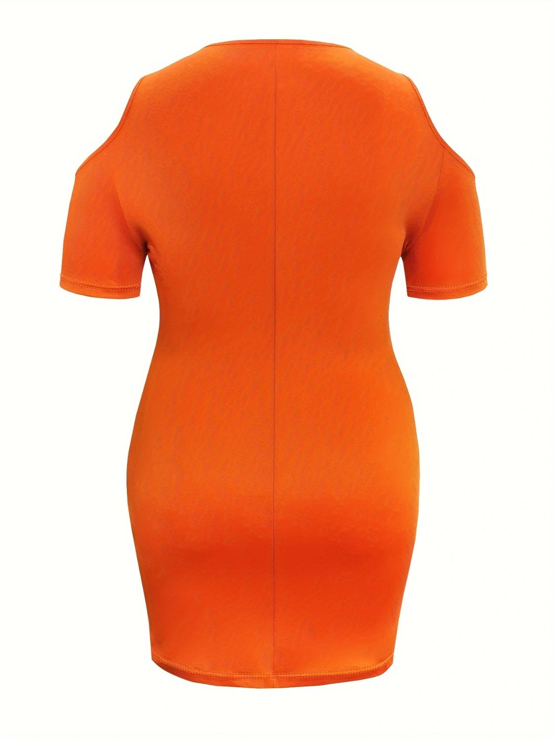 Cold Shoulder Short Sleeve Mini Dress