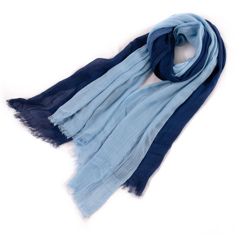 Large Soft Scarf Warm Cotton Tassel