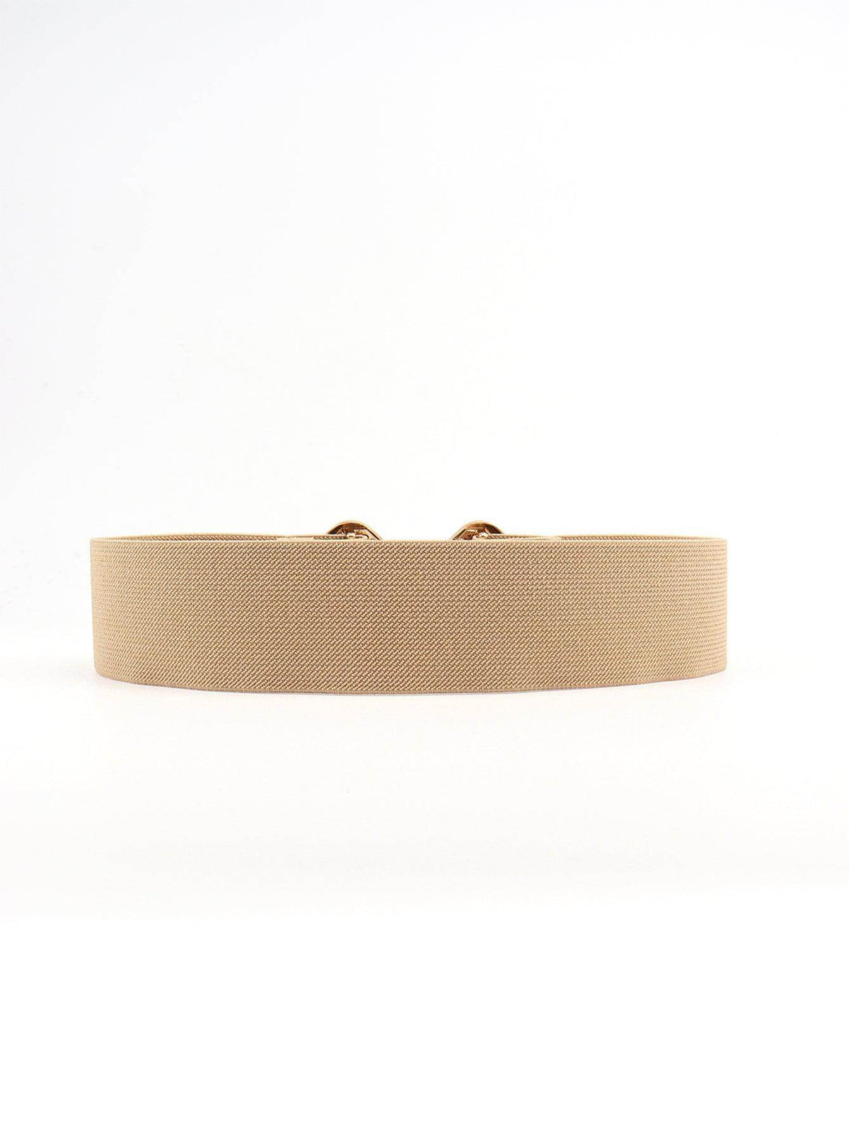 Geometric Buckle Elastic Wide Belt for Stylish Comfort