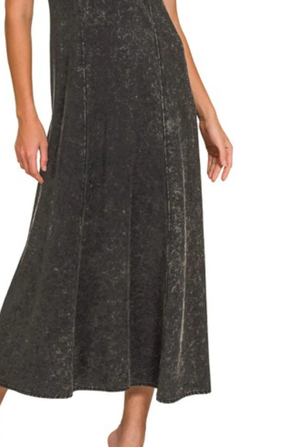 Zenana Tencel Mineral Washed Maxi Dress