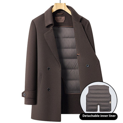 Double-sided Wool Overcoat Men&