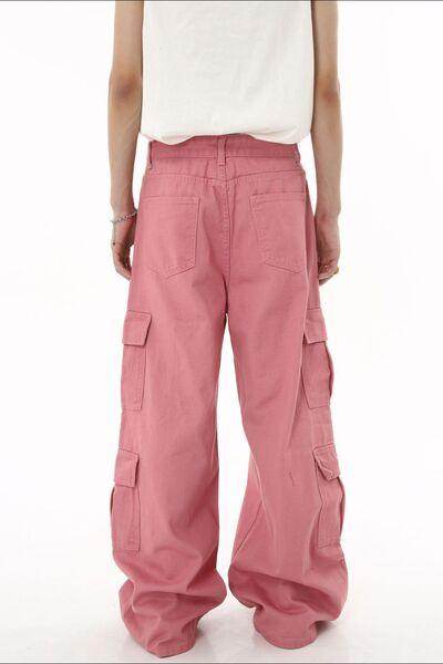 Wide Leg Cargo Jeans for Stylish Comfort and Fit