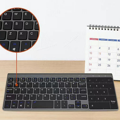 Mini 2 4gusb Bluetooth Wireless With Touch Pad Digital Keyboard Mouse Lightweight Applicable Tablet Portable